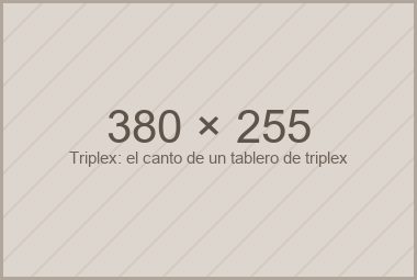 Láminas de triplex